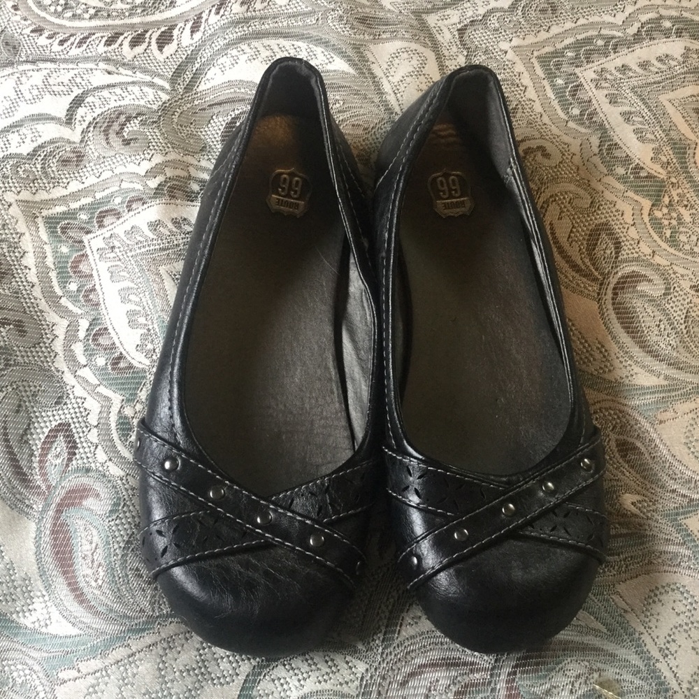 Route 66 Leather Flats